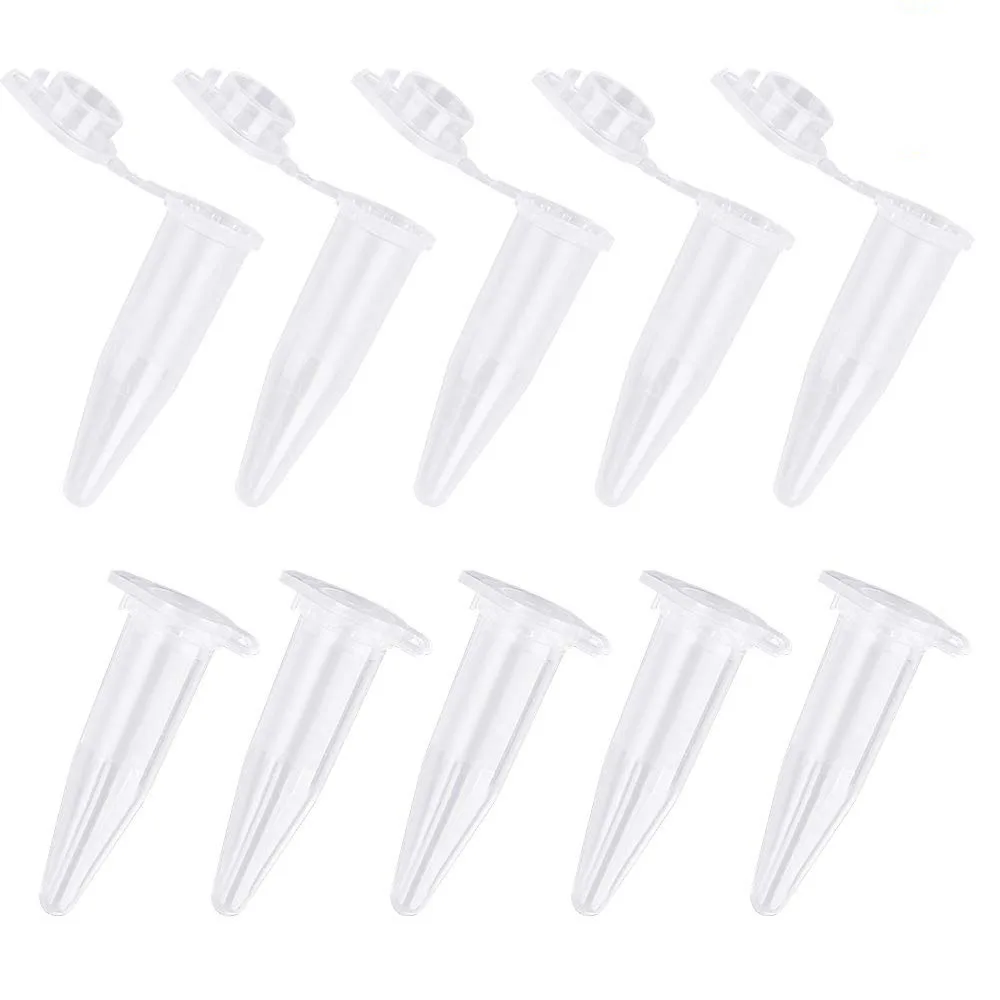 

1000Pcs Mini Centrifuge Tubes 1.5Ml Raduated Clear Plastic Centrifuge Vials with Flat-Top Snap Cap