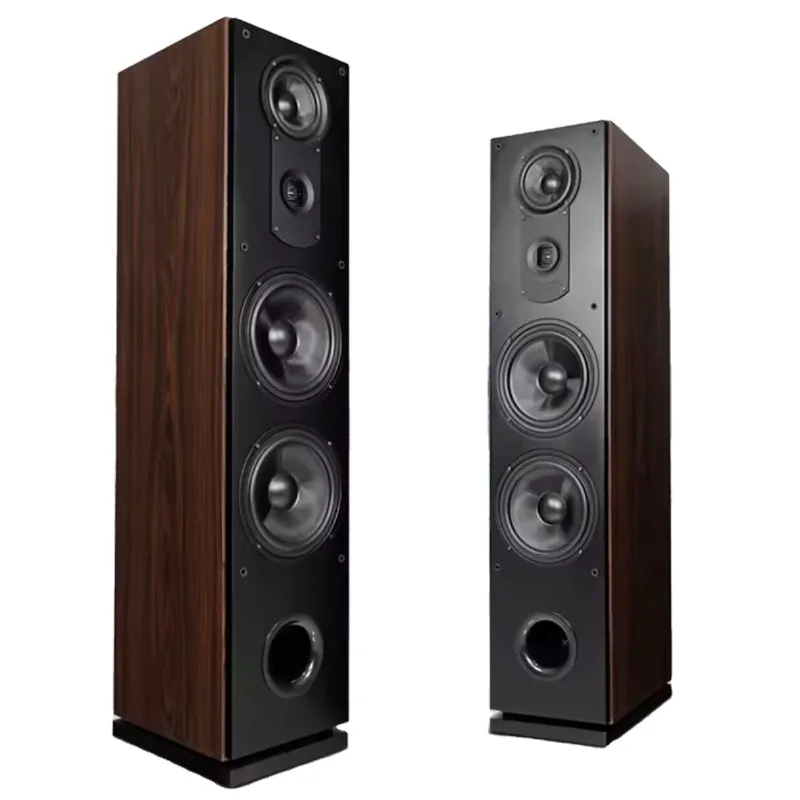 Three-way Dual 8 Inch Floor Standing Passive Hifi Speaker Fever Grade Home Stage Audio for Entertainment Use