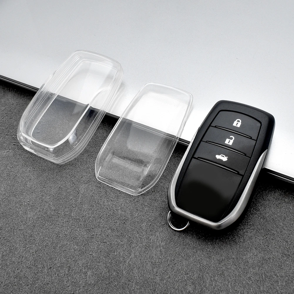 

Black Transparent Key Fob Case TPU Cover For Toyota-Corolla Cross Venza Harrier 2021-2023 For Hatchback Sedan 2023 Interior Trim