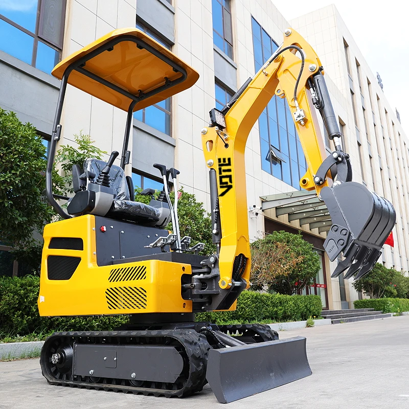 Mini koparka 1 tona 2 1.5 Mini koparko-ładowarka wyprodukowana w Chinach 2 tony Koparko-ładowarka gąsienicowa do użytku domowego Cena Fabryczna Okazja Gorąca Wyprzedaż
