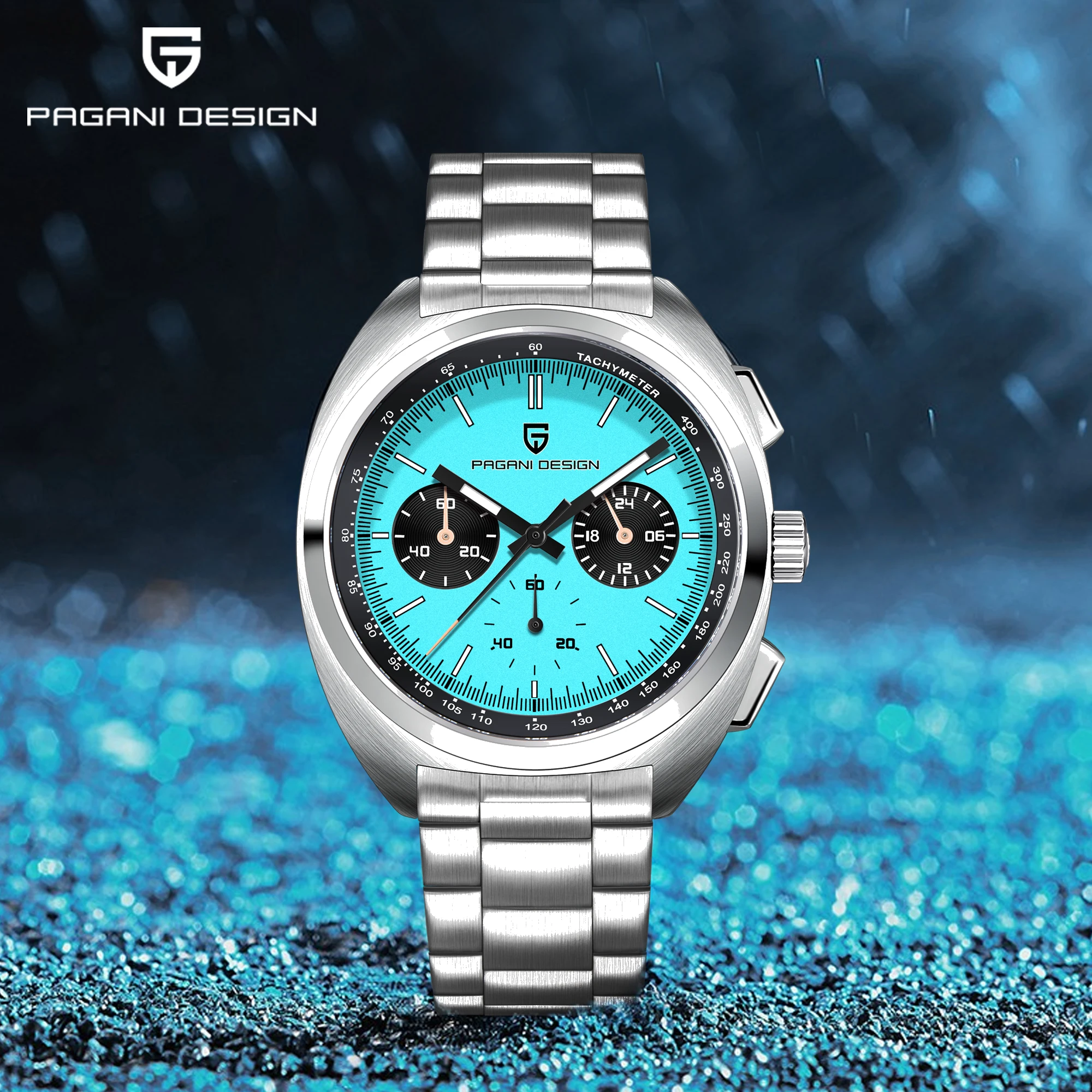 

PAGANI DESIGN 2025 Men's Watch Multifunctional Chronograph Watches For Man Luxury Quartz Wristwatch AR Sapphire Luminous Clocks