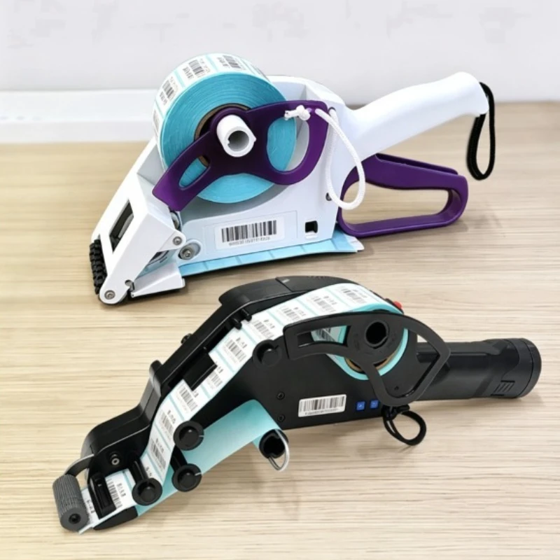 Handheld Labeling Machine 100mm Manual Electric Label Applicator Round Bottle Commercial Sticker