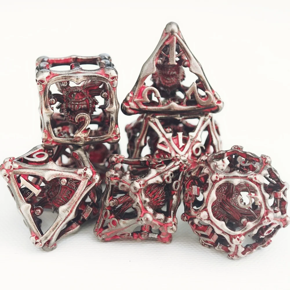 

3D глаз демон металлический набор кубиков для TRPG Dungeons & Dragons настольная игра DND аксессуары для кубиков 7 шт.