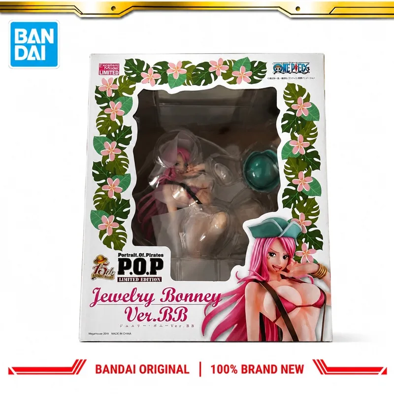 In Stock Bandai Original Megahouse One Piece Jewelry Bonney Action Figure Model Doll Brand New Boxed Anime Characters Toys Model