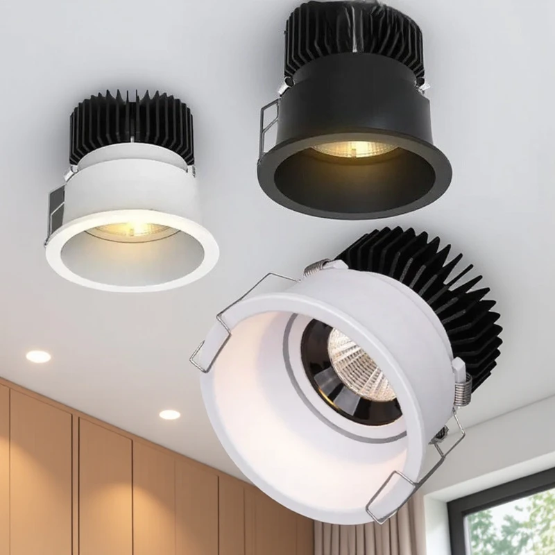 

7W High Brightness COB Downlight Anti Glare LED Ceiling Light Home Lighting Multi Scene Compatible