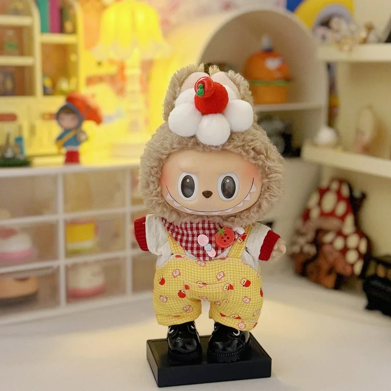 Für Labubu Babykleidung, 17 cm große Kleidung, niedliche, süße und coole modische Puppenkleidung, Überraschungs-Urlaubsgeschenk, Zubehör für den Anzug