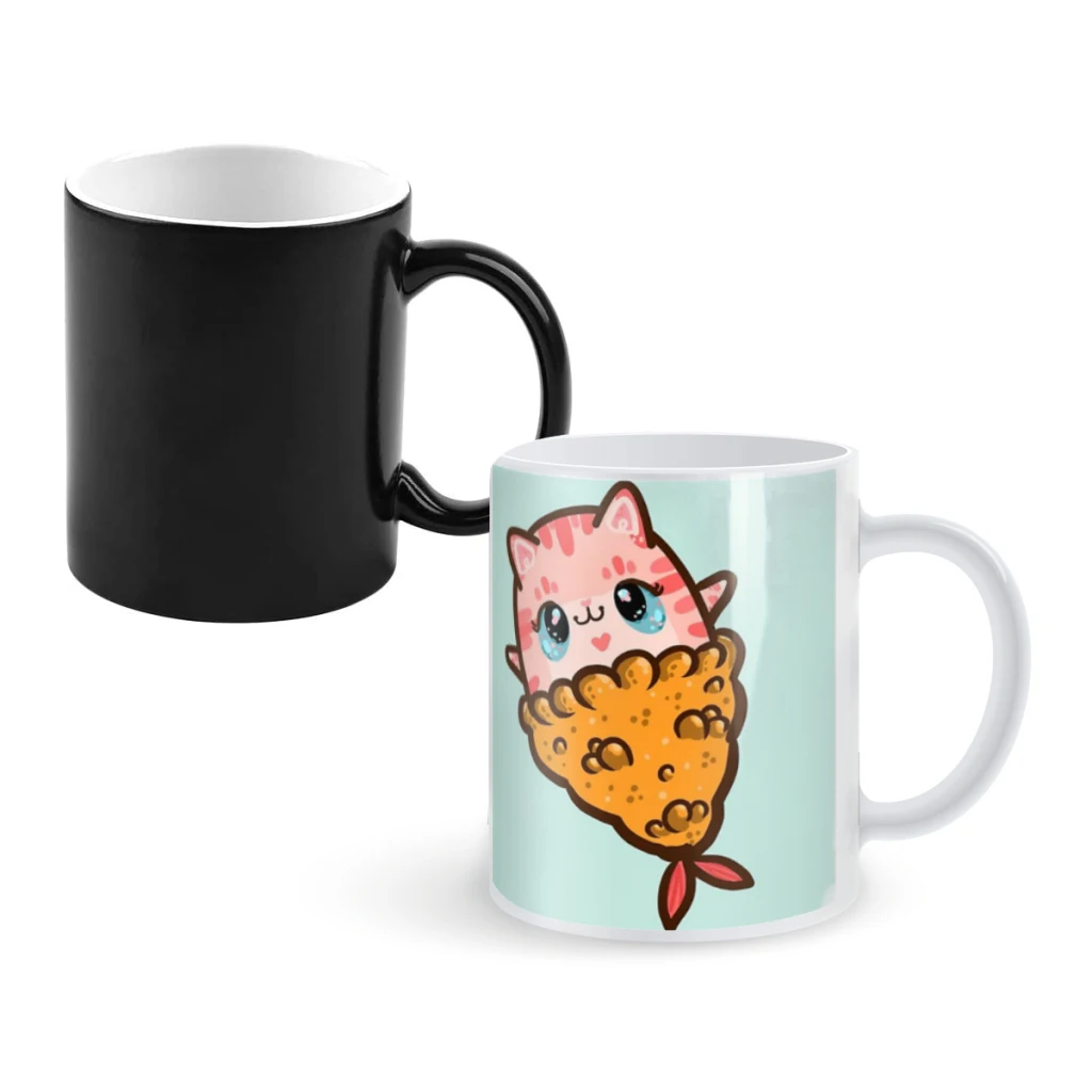 

Tem-Purr-aCoffee Mugs And Mug Creative Color Change Tea Cup Ceramic Milk Cups Novelty Gifts
