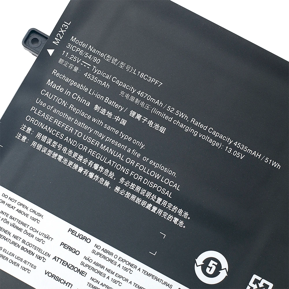 Keyuan L18C3PF7 Genuine L18M3PF7 Battery for Lenovo Ideapad S340-14IWL/15IWL/C340-15IIL Laptop Battery 4670mah