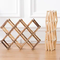 Wine Rack Wooden Display Rack Living Room Wine Cabinet Vintage Creative Wine Rack Shelf Wine Holder