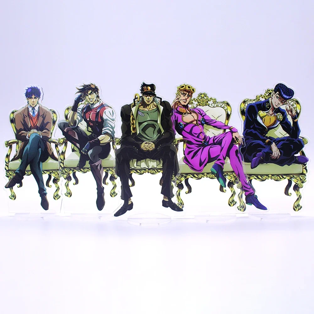 Anime Figure JoJo Bizarre Adventure Cute Cosplay Acrylic Stand Model Plate Desk Decor Standing Sign Keychain for Friend Gifts