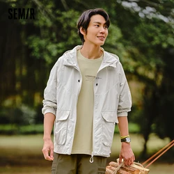 Semir Men Jacket Loose And Trendy Summer New Arrival 2024 Hooded Design And Sun Protection Outdoor Style Outwear