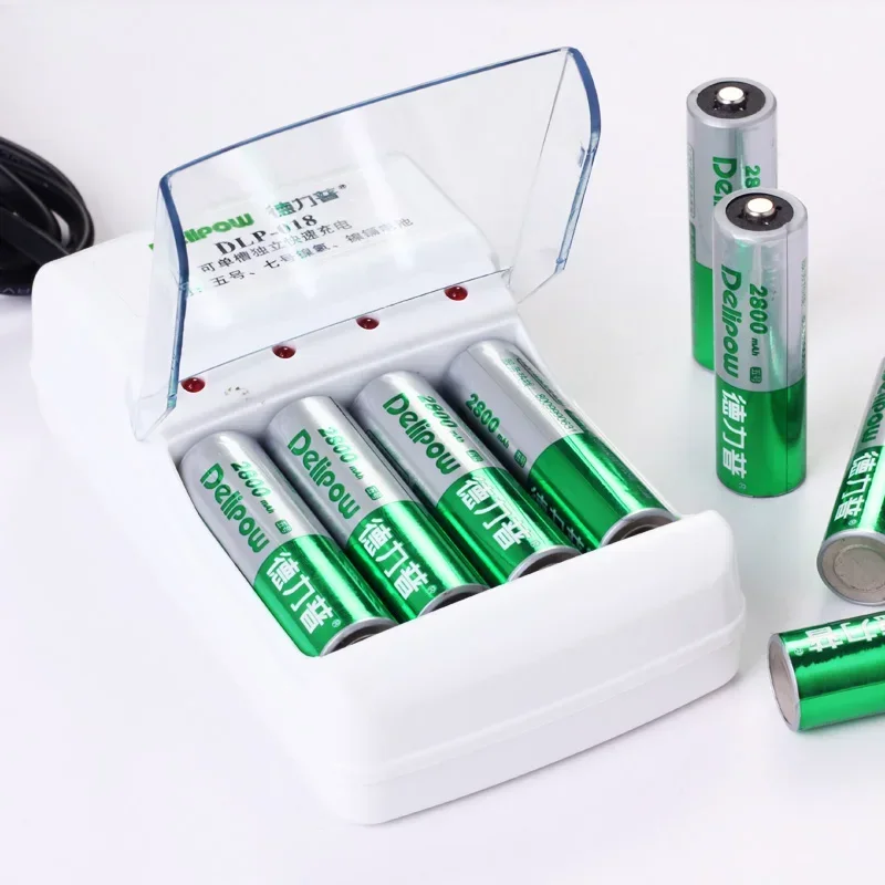 New No. 5 Charger Genuine High-capacity Rechargeable Battery Charger Kit 1 Charge 8 Electric Delipow Battery Rechargeable Li-ion