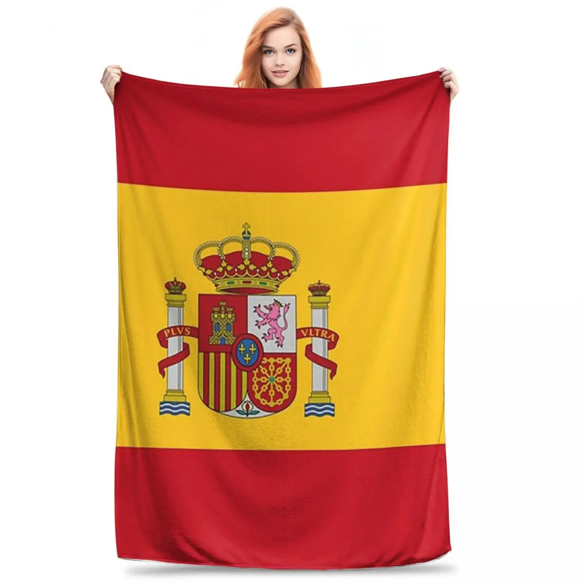 Flag Of Spain Blankets Flannel Lightweight Throw Blankets Sofa Throw Blanket For Couch Bedding Outdoor Throws Bedspread Quilt