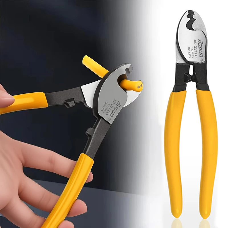 BAIHU 6/8/10 Zoll isolierter Kabelschneider Elektriker Professionelle Zange Stoßdämpfer Abisolierzange Kabel Schere Handwerkzeuge – Detail 9
