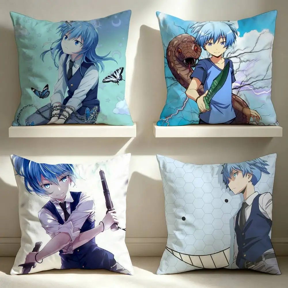 Assassination Classroom Nagisa Shiota  Double-Sided Printed Cushion Cover Bedroom Bedside Sofa Pillow Case