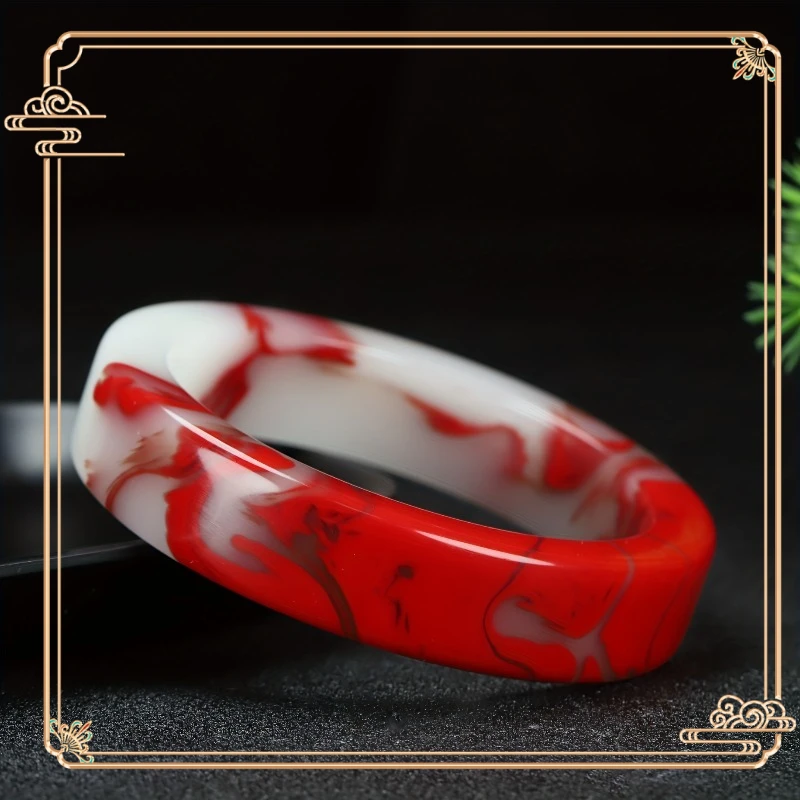 

New Natural Colored Jade Classic Retro Bracelet Jewelry