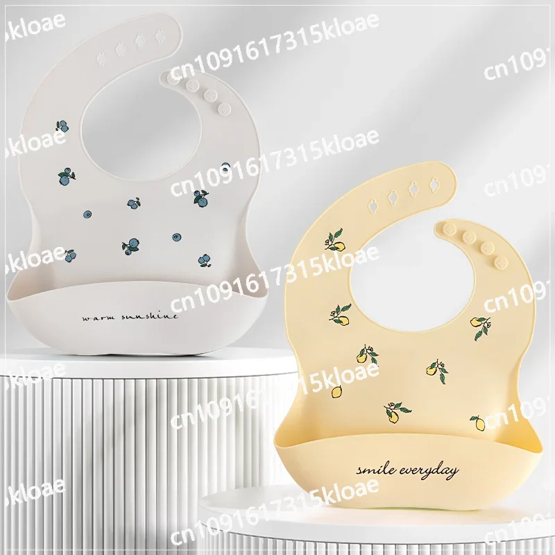 Maternal and infant products Baby bib Waterproof silicone bib