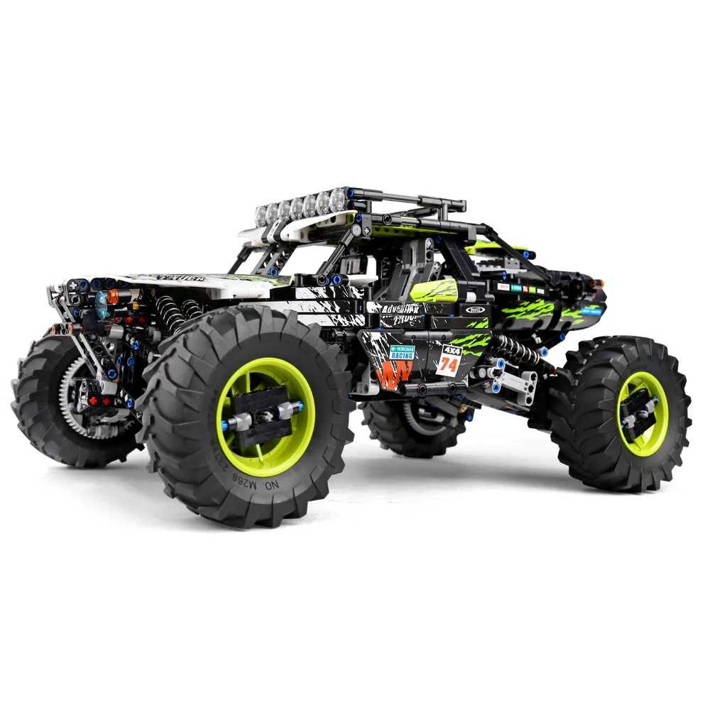 Mould King 18002 Technische Auto Speelgoed De MOC-19517 APP&RC Gemotoriseerde 4WD RC Buggy Model Bouwblok Steentjes Kinderen Kerstcadeau - afbeelding 2