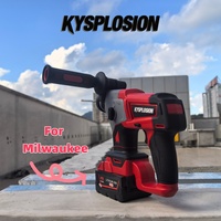 For Milwaukee 18V Battery Compatible Brushless Motor 2-Mode Rotary Hammer Impact Drill Cordless Electric Jackhammer Power Tools
