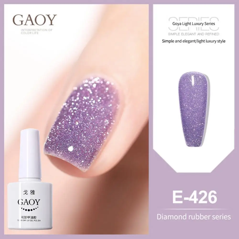 Lentejuelas brillantes de larga duración, barniz brillante para remojar, 5ml, fácil de quitar, Led Uv, manicura profesional, manicura brillante, arte de uñas