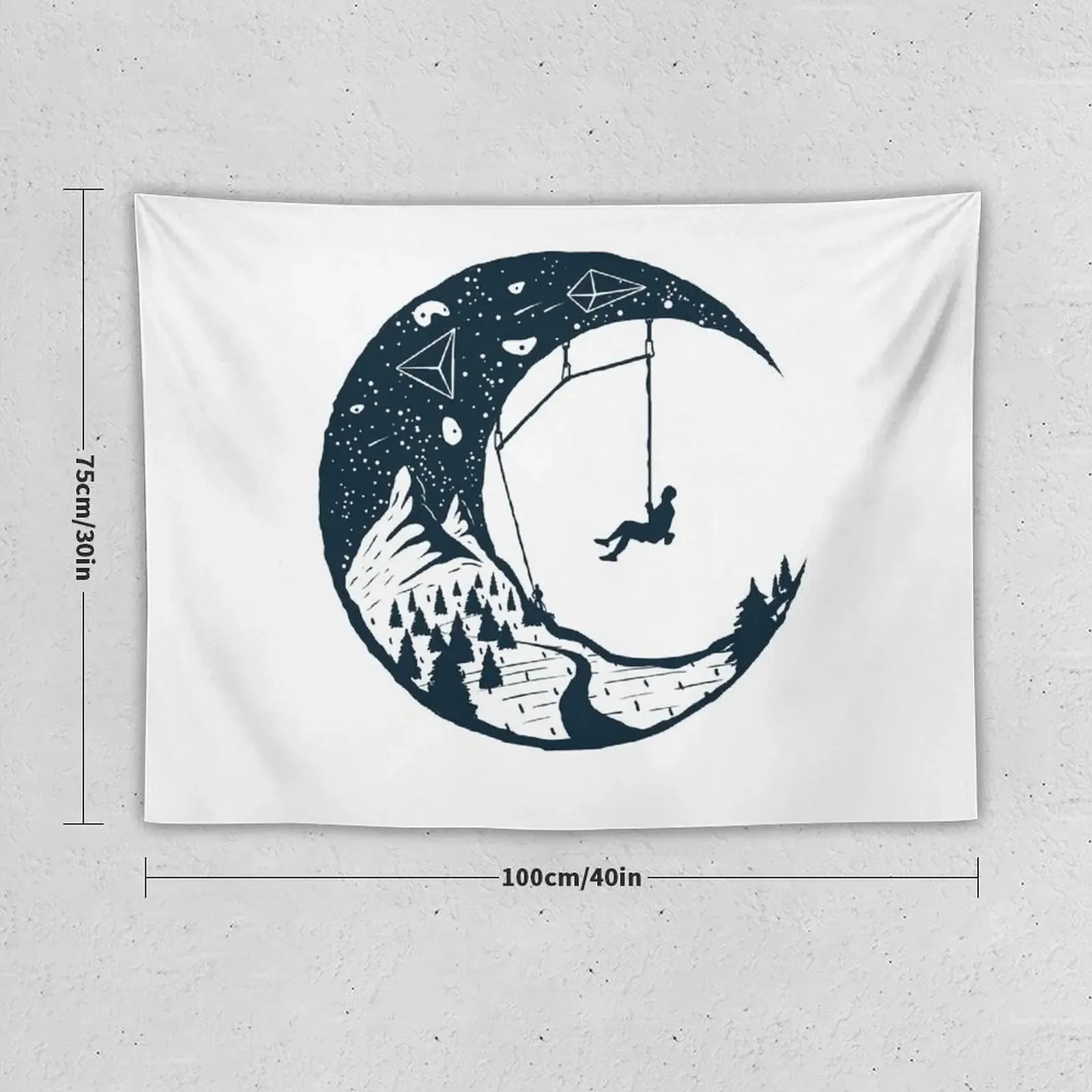 Climber's Sky | Climbing Tapestry Decoration Room Room Decor Tapestry