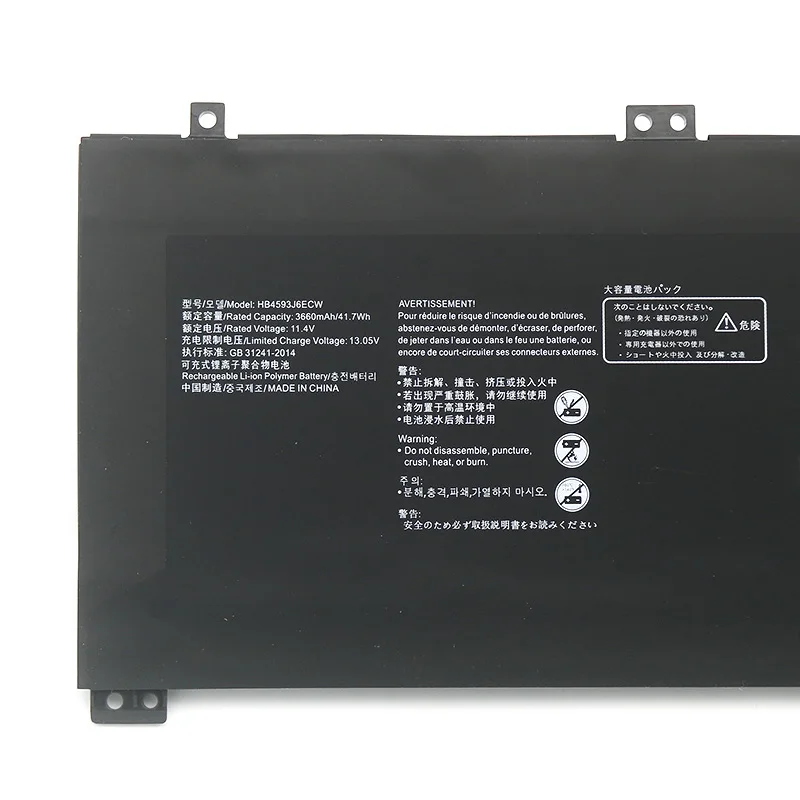 JCLJF HB4593J6ECW Battery For Huawei MateBook 13 2020 WRT-W19 WX9 W29 i7 HN-W19L W19R WRT-W09 W19L Notebook 11.4V 3660mAh