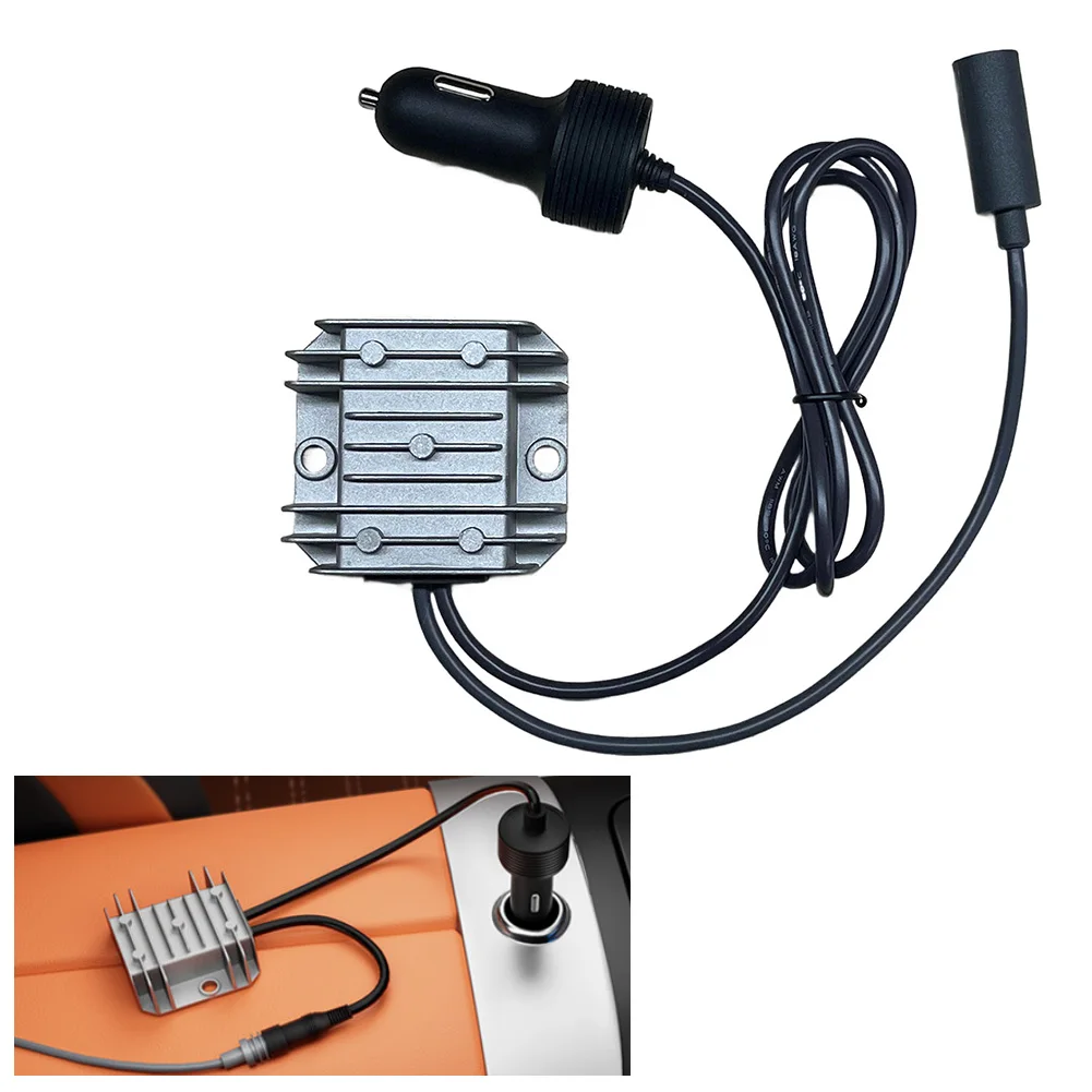 12V Car Adapter with For Boost Converter and 18 AWG Cable for Starlink For Mini Stable Voltage for Mobile Applications