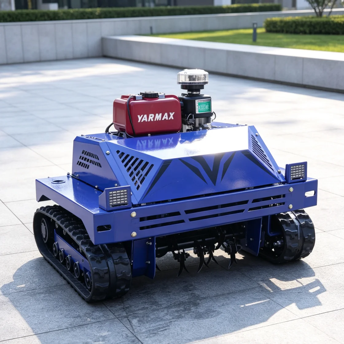 Customized Quick Grass Trimming RC Remote‑Controlled Crawler Flail Mower Petrol Lawn Mower Wireless Self‑Propelled Robot