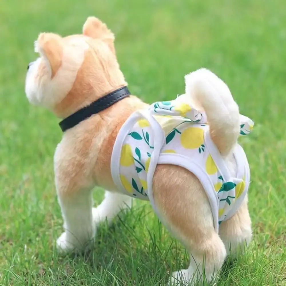 

Practical Reusable Female Dogs Diaper Pants Polyester Breathable Dog Sanitary Pants Soft Dogs Menstruation Pants Wound Recovery