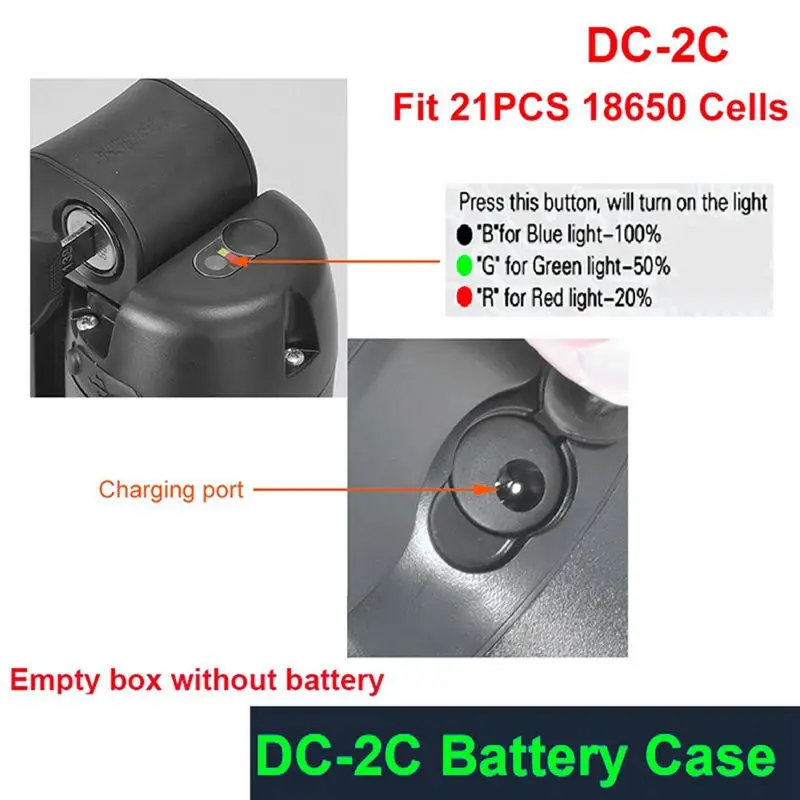 (DT37) DC-2C EBike Battery Case Empty Box 10S 15A 36V BMS Fit 21PCS Cells Haitu Little Water Kettle Shell(18650 ) view 2