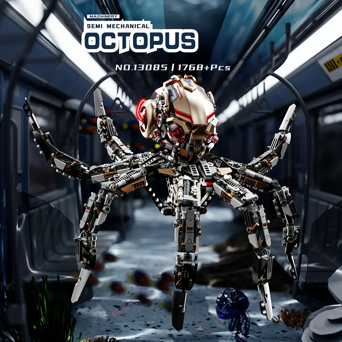 1768PCS MOC Science Fiction Octopus Machine Robot Building Blocks Sets Model Creative Bricks Kit DIY Toys For Kids Adult Gifts
