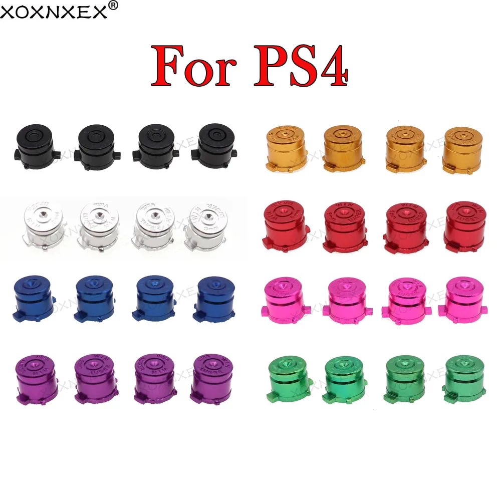 1set Universal Metal Bullet Buttons Thumbstick Cap For PS4 For PS4 For Xbox Controller Analog Joystick Stick Module