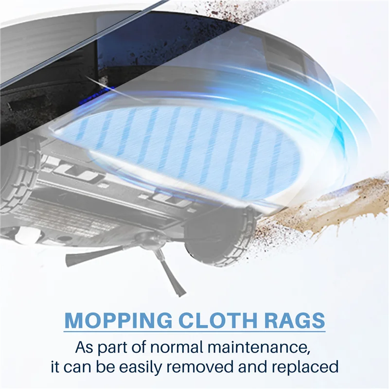 

Эффективные моющиеся подушечки для швабры для пылесоса ECOVACS DEEBOT OZMO T9 T9 Max T9 AIVI T8, тряпки из микрофибры