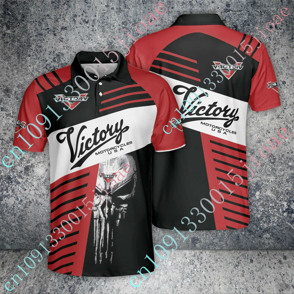 

Victory Clothing Anime Golf Wear Casual Polo Shirts And Blouses Unisex Short Sleeve Top Harajuku T Shirt For Men Custom Logo