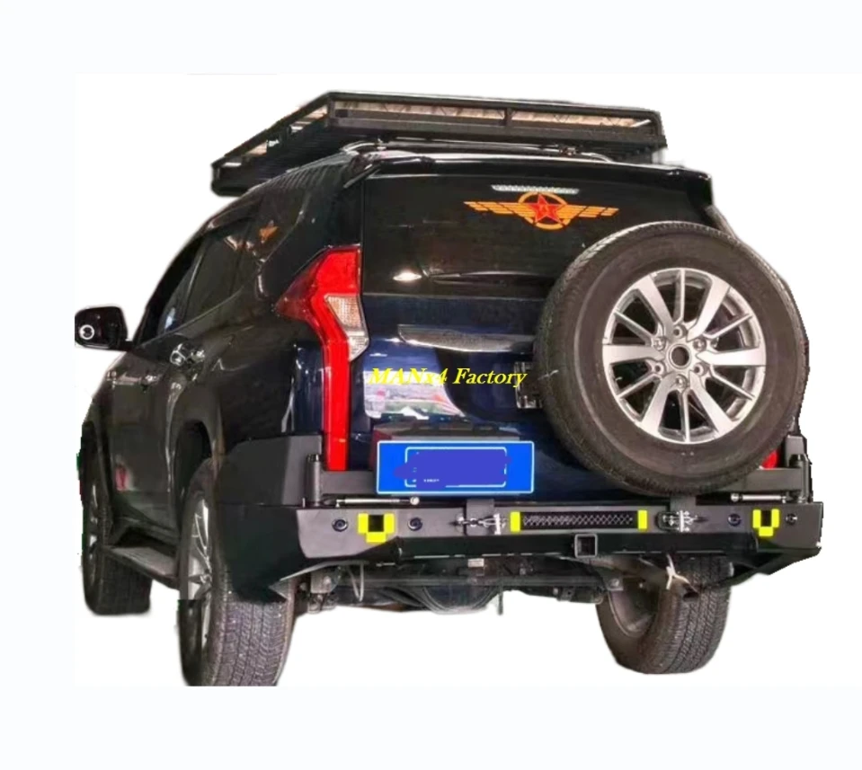 

TOP Steel Rear Bumper WIth Tyre Bracket for Pajero Sport Montero 2015+