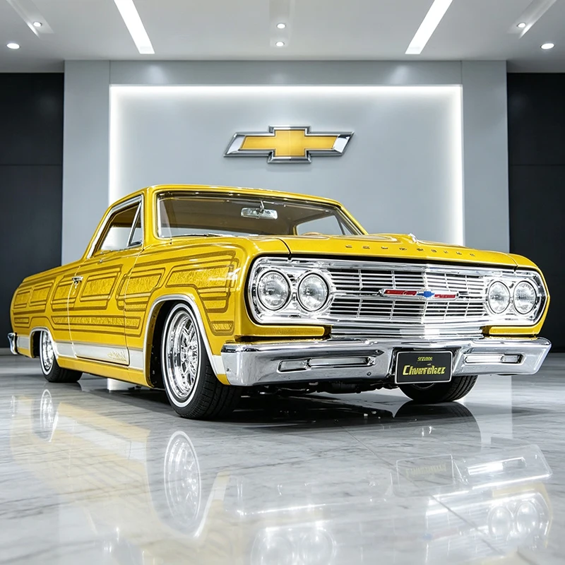 Maisto 1:25 Chevrolet EL Camino 1965 Alloy Car Diecasts & Vehicles Car Model Miniature Scale Model Car For Collection Gift