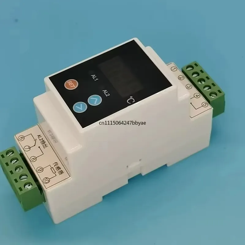 Guide rail thermostat, thermostat, digital display adjustable thermostat, dual-purpose, solar energy