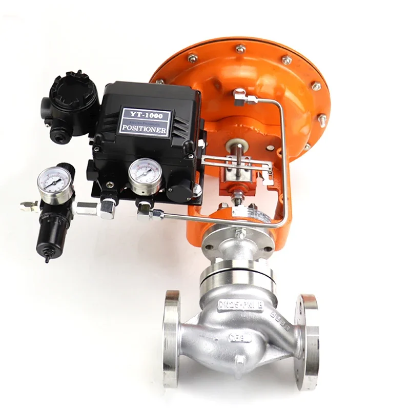PN16 PN25 PN40 Stocking ss304 pneumatic operate control valve with digital positioner