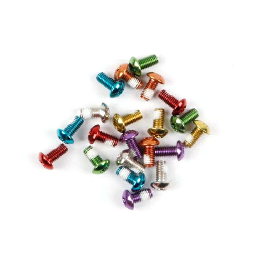 マウンテンバイクディスクブレーキローター用ボルト,t25 torxねじ,ディスクスクリュー,m5x10mm,7色,1個,3個,6個