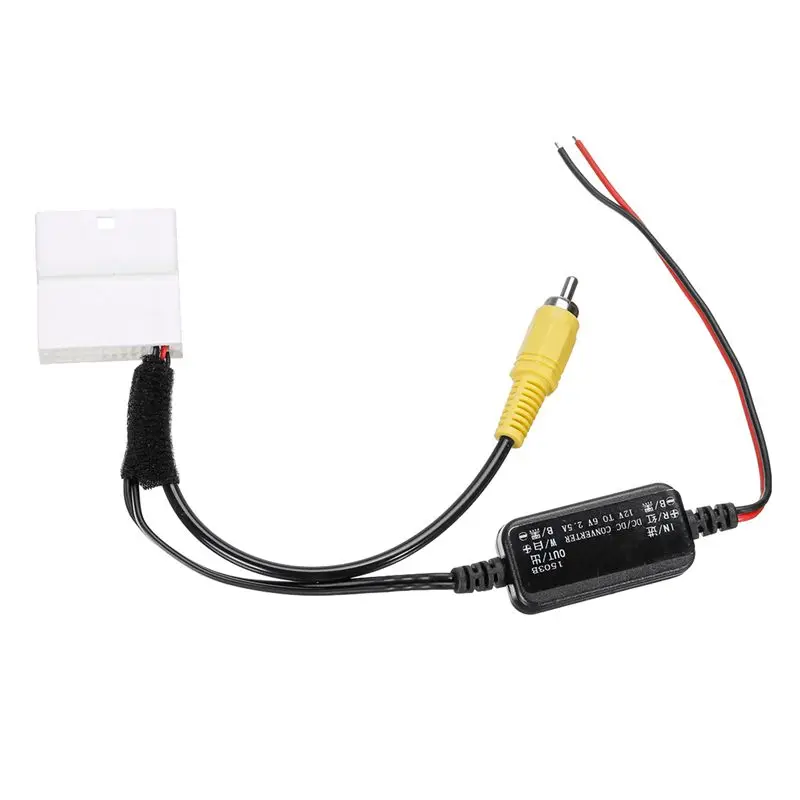 AB56-3X 24 Pin Car Camera Adapter Connector Wire Reversing Camera To GPS Head Unit Cable For Toyota Kluger RAV4
