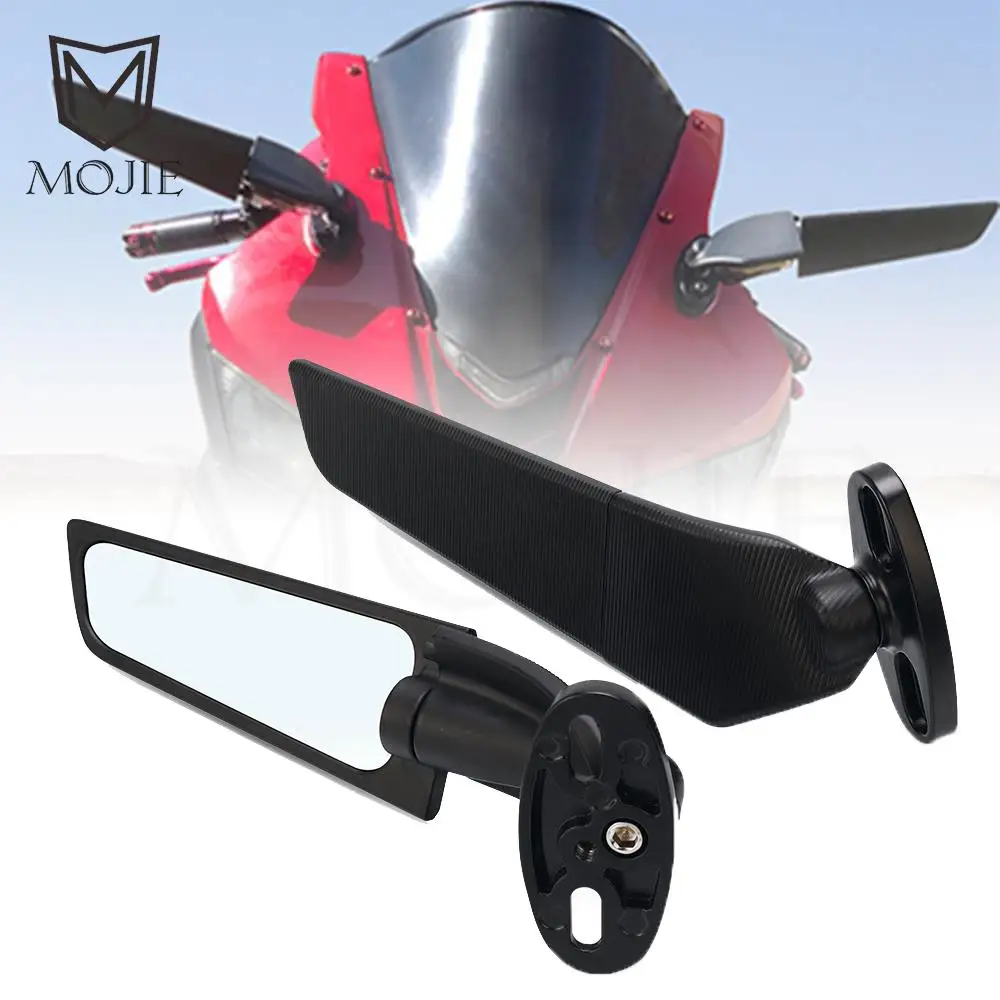 

For Honda CBR1000F CBR1000RR CBR1100XX CBR125R CBR150R CBR250 Motorcycle Modified Wind Wing Adjustable Rotating Rearview Mirror