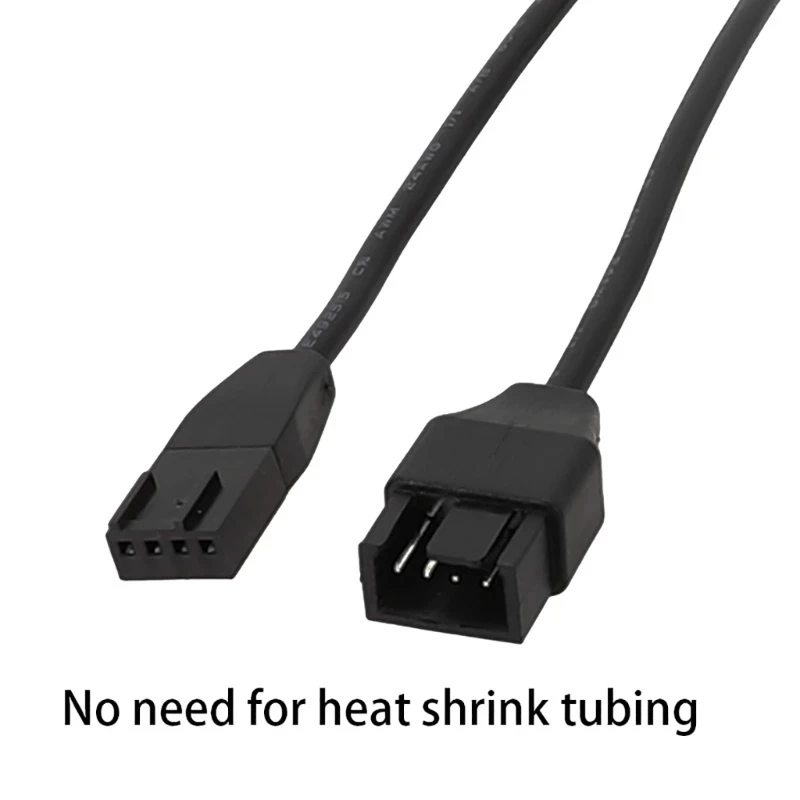 30/50/100cm Computer Cooling Fan PWM Temperature Control CPU Cooling Chassis Fan Extension Cable Mini 4Pin Adapter Cable