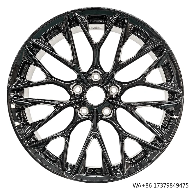 

High Performance 17-20 Inch Y-Spoke Forged Aluminum Alloy Wheels Gloss Black Passenger Car Rims New Condition
