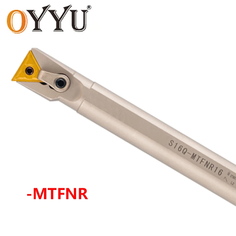 OYYU S16Q-MTFNR16 S20R-MTFNR16 S25S-MTFNR16 Internal Turning Tools MTFNR White Nickel Coated S20R MTFNR16 Lathe Cutter Boring