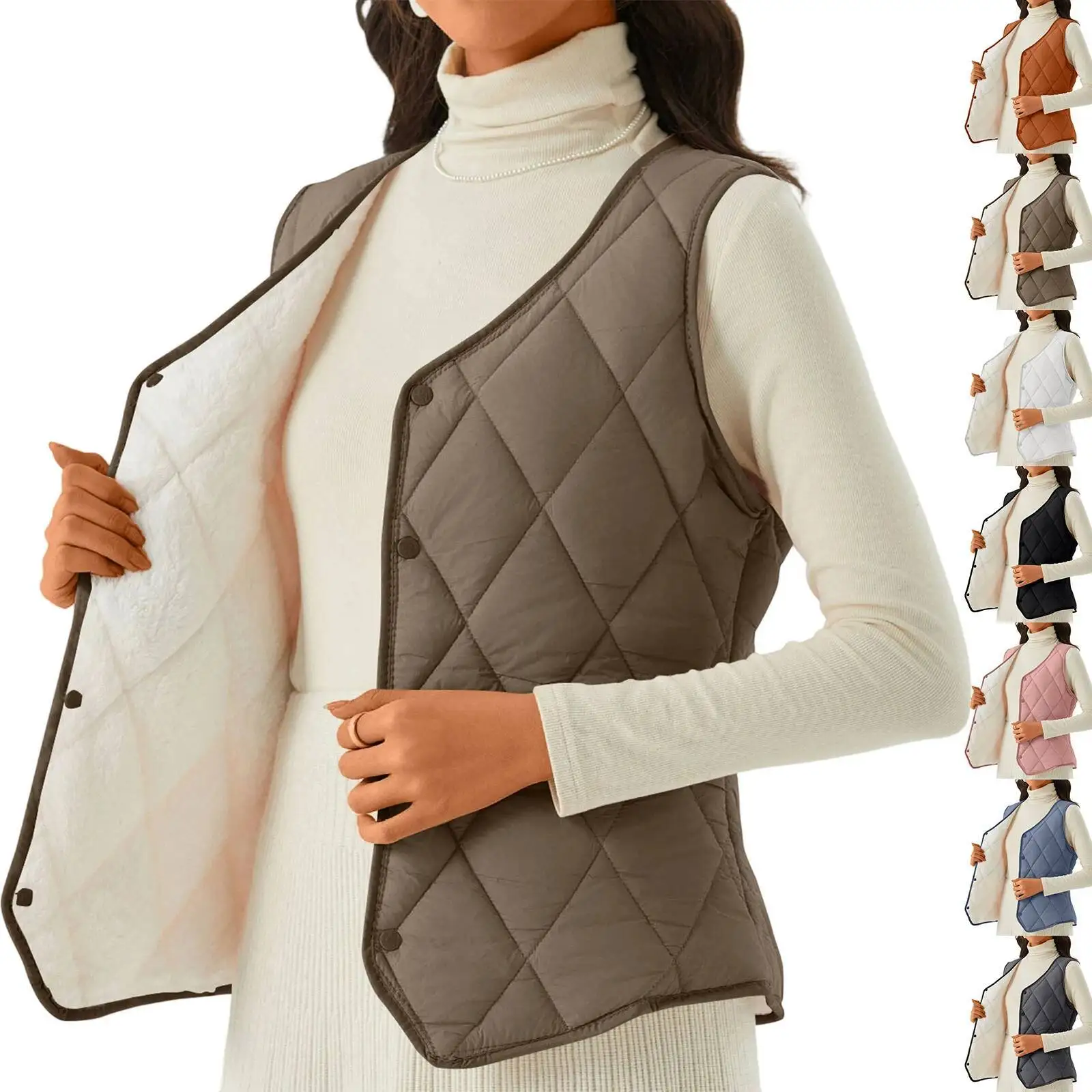 Women's Warm Autumn Winter Ultra Light Thin Duck Down Vest Women Puffer Jacket Female Slim Waistcoat Casual Sleeveles