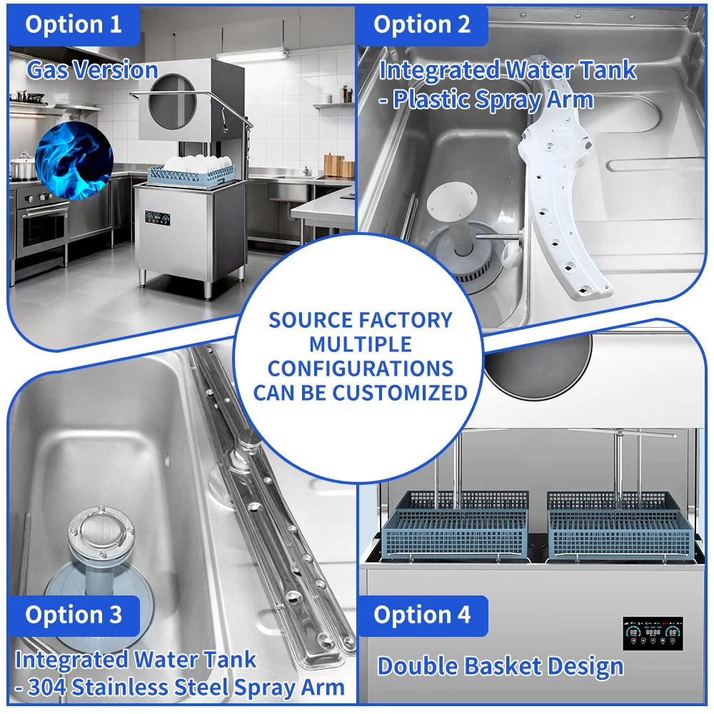 5KW 7KW 9KW غسالة أطباق تجارية صناعية ذكية قائمة بذاتها من الشركة المصنعة في الصين لاستخدام المطبخ في مطعم الفندق