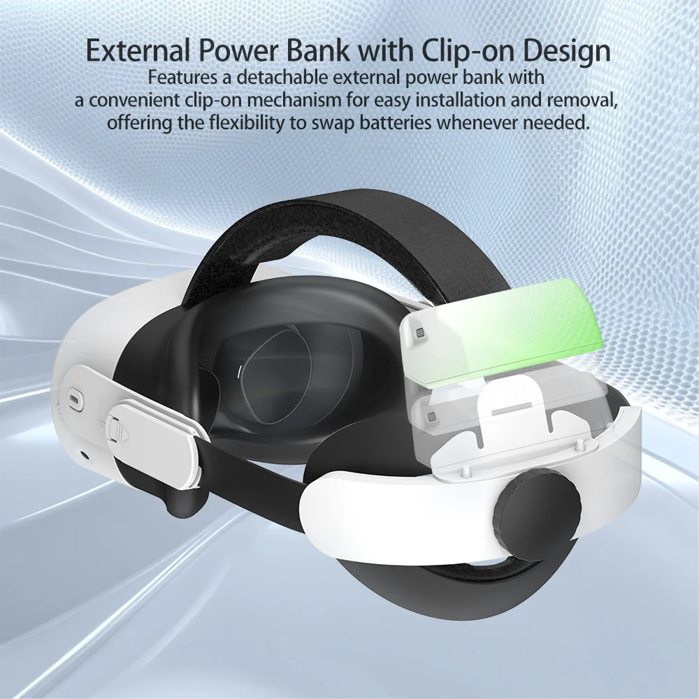 كويست 3S انفصال شحن حزام الرأس ل ميتا كويست 2/Quest3/3S خفيفة الوزن قابل للتعديل النخبة عقال VR نظارات الملحقات