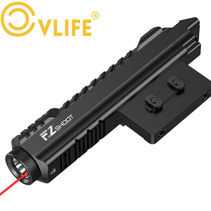 

2400 Lumens RifleTactical Red Laser Light Combo Fit with Picatinny and M-Rail Beam for Rifle with Strobe Mode EZshoot Hunting