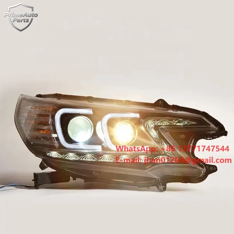 High Quality ALL LED Headlight LED DRL Front Light Bi-LED Lens Headlights for Honda 2012-2014 CR-V CRV
