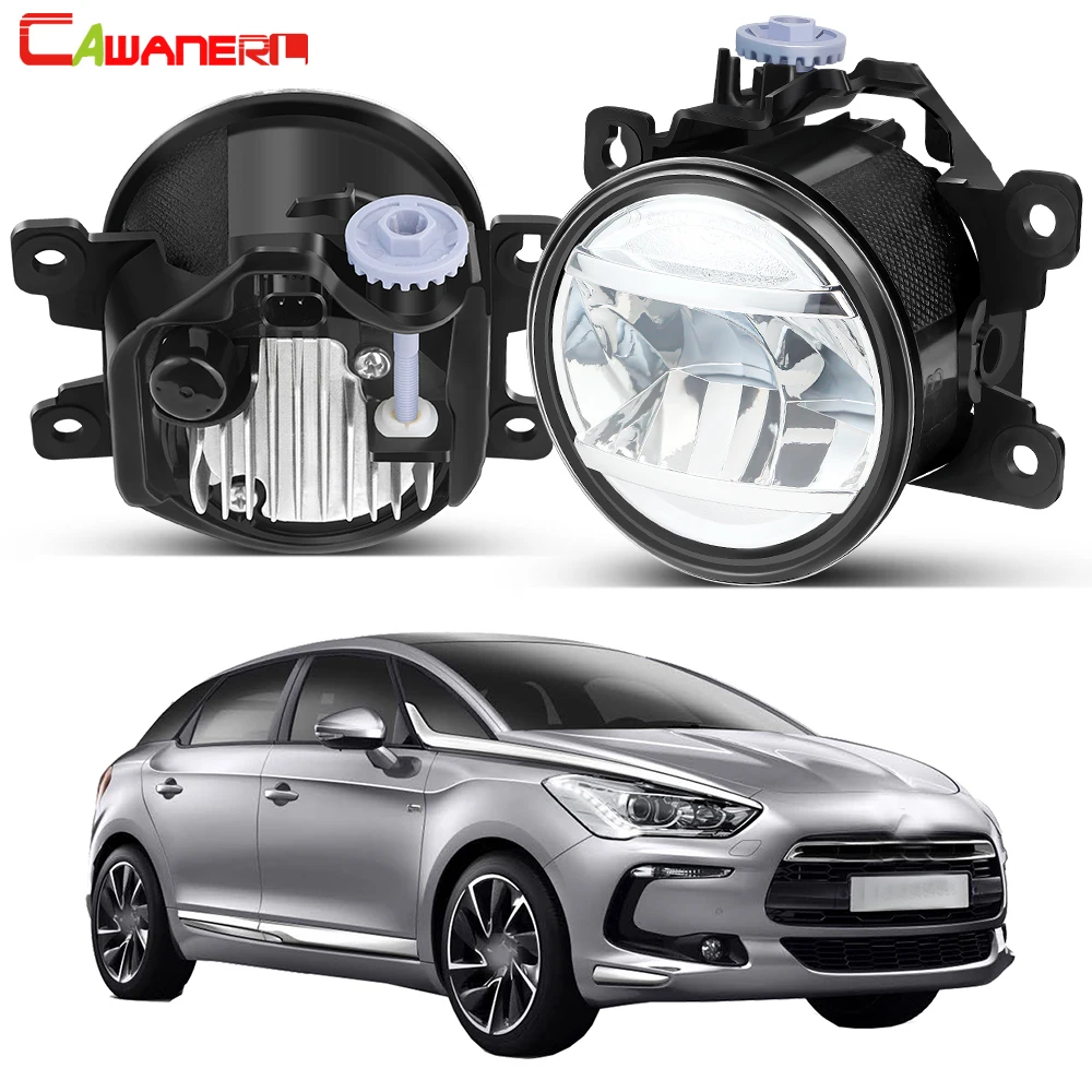 2 X 30W 4000LM Upgrade LED Fog Light Assembly For DS 5 Citroen DS5 2012-2016 Car Front Bumper Fog Driving Lamp High Bright